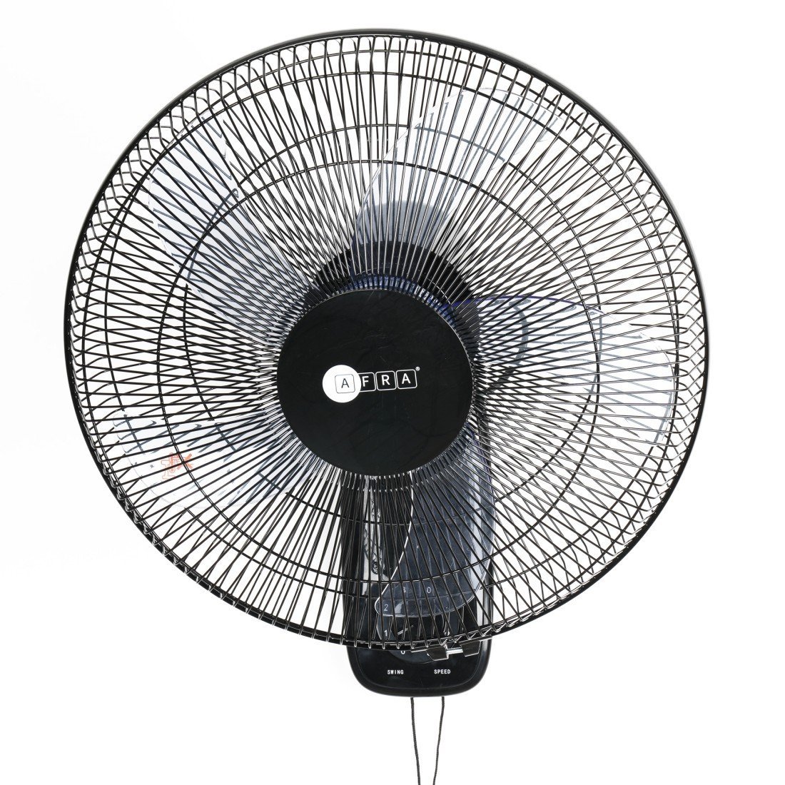 AFRA 16-Inch Wall Mount Fan, 60W, 1250 RPM, 3-Speed Settings, 90 Oscillation AF-1612WFBK, 2Y Warranty