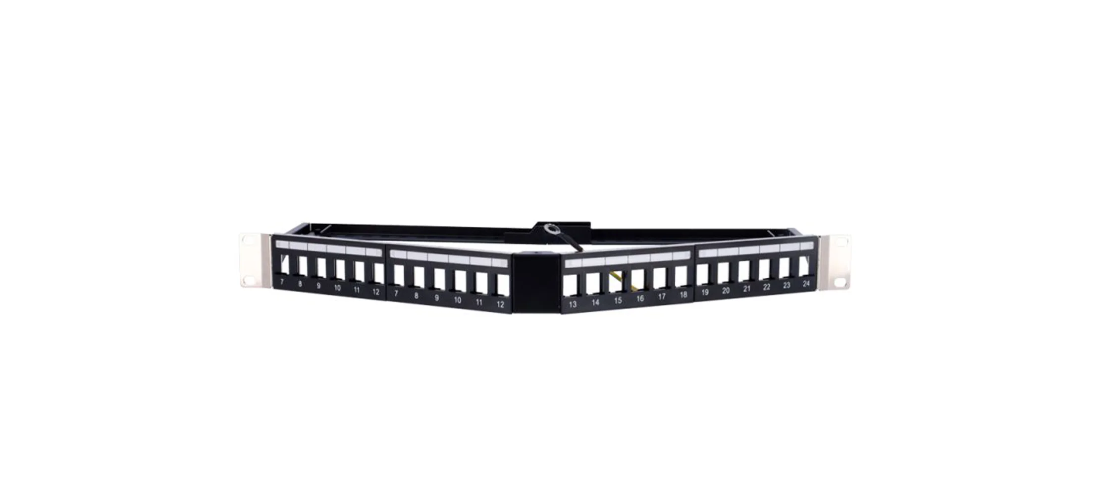 1U 24-PORT SHIELDED UNLOADED PATCH PANEL
