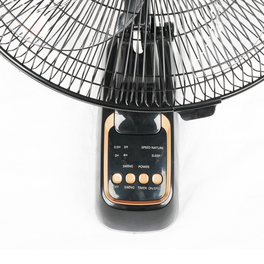 AFRA 16-Inch Wall Mount Fan, 60W, 1250 RPM, 3-Speed Remote, 90 Oscillation AF-1612WFBG, 2Y Warranty