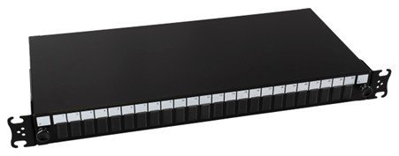 24 PORT 1U UNLOADED FIBER OPTIC PANEL