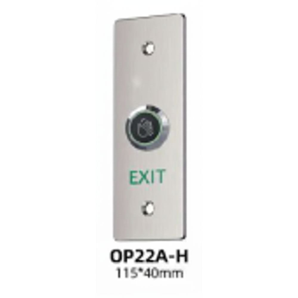 OP22A-H Stainless Steel Panel Infared Touchless Exit Button.