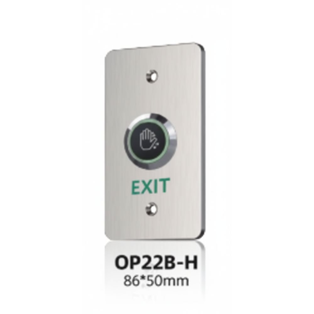 OP22B-H Stainless Steel Panel Infared Touchless Exit Button.
