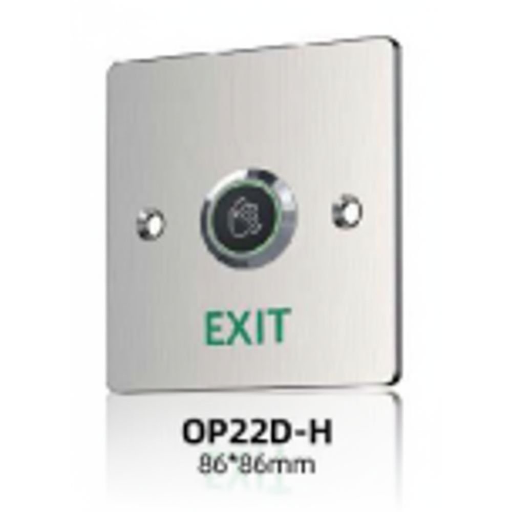 OP22D-H Stainless Steel Panel Infared Touchless Exit Button.