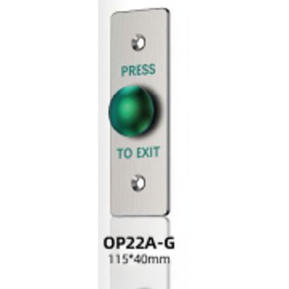 OP22A-G Stainless Steel Panel Exit Button With Metal Button.