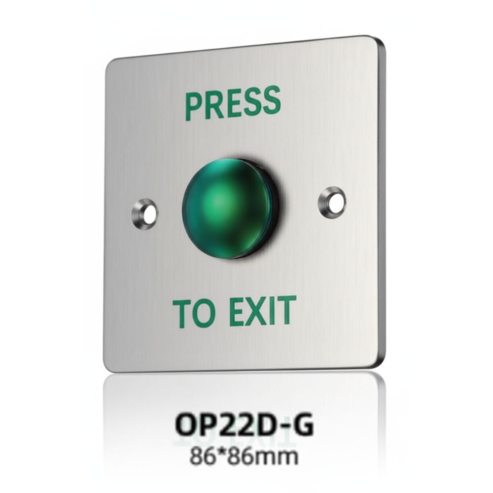 OP22D-G Stainless Steel Panel Exit Button With Metal Button.