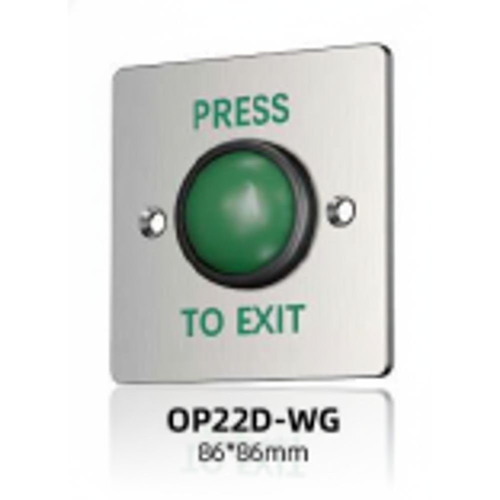 OP22D-GW Stainless Steel Panel Exit Button With Big Abs Button.