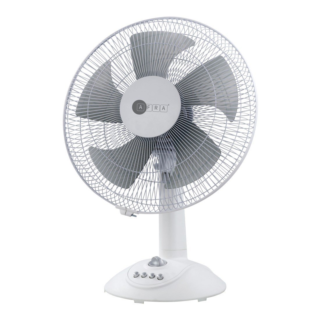 AFRA 12-Inch Table Fan, 60W, 3 Speed Settings, 1200 RPM, Timer Control AF-1260TFWT, 1-Year Warranty