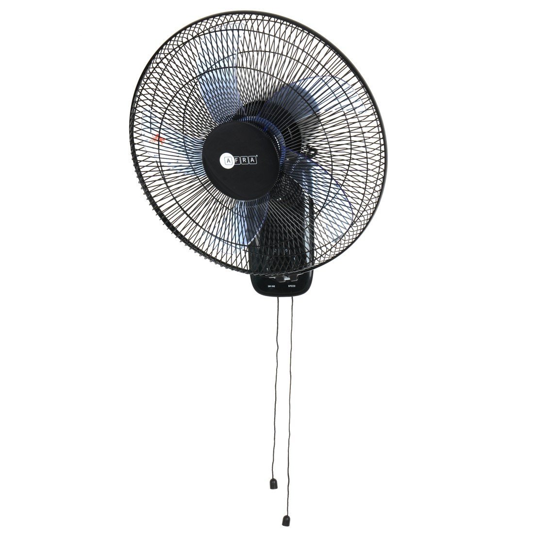AFRA 16-Inch Wall Mount Fan, 60W, 1250 RPM, 3-Speed Settings, 90 Oscillation AF-1612WFBK, 2Y Warranty