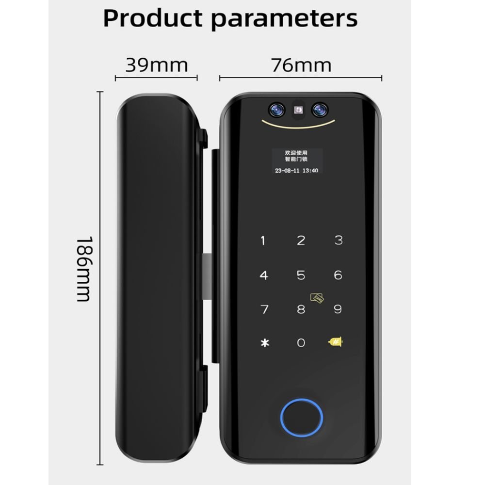 S3 Glass Door Smart Lock.