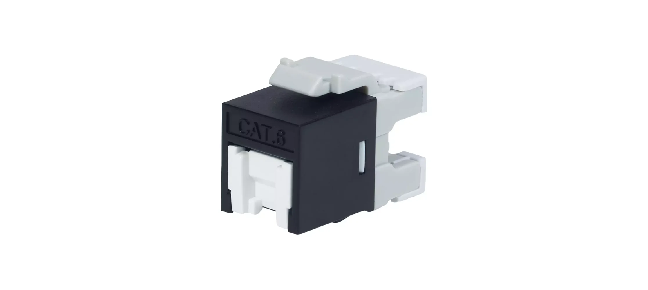 CAT 6A UTP 180-DEGREE TOOLLESS KEYSTONE JACK