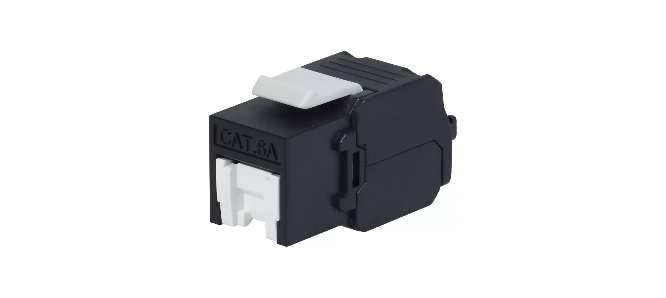 CAT 6 UTP 180-DEGREE TOOLLESS KEYSTONE JACK