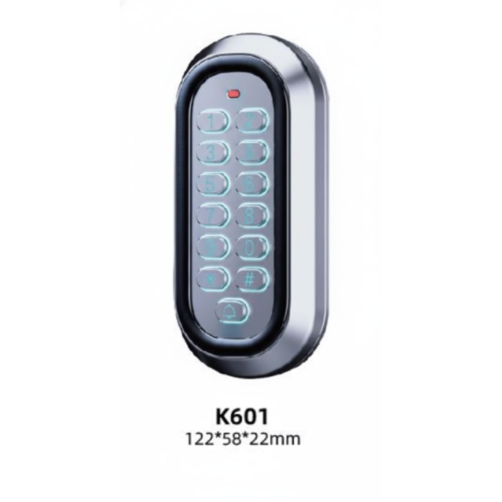 K601 Ice-Blue Luminous Keyboards Metal Access Control.