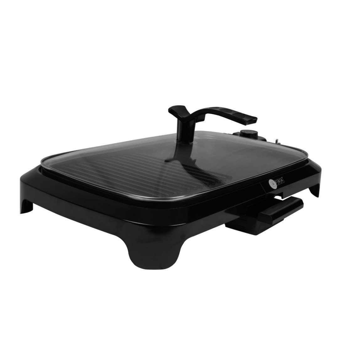 AFRA Electric BBQ Grill 1600W Indoor/Outdoor, Thermostat, Smoke-Free AF-1600BQBK