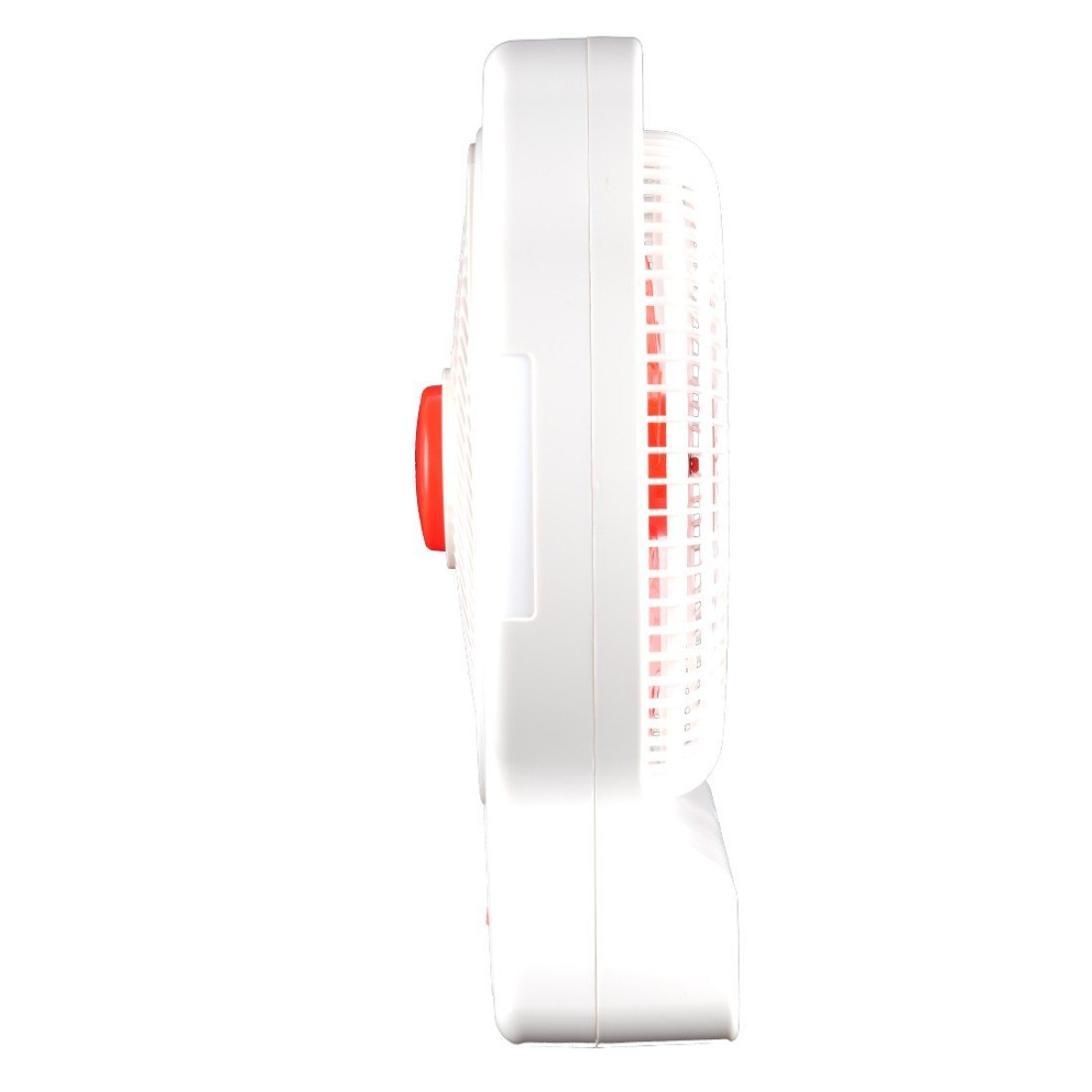 AFRA 12 Rechargeable USB AC/DC Fan AF-2301RECF White/Red, 4500mAh Battery, Portable & Multi-Power Use