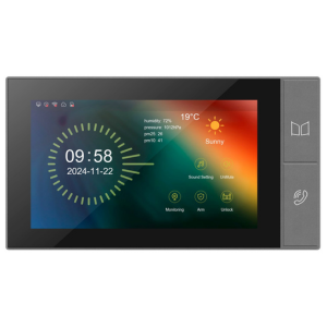 IP Video Intercom System Indoor Monitor 7 Touchscreen Wi-Fi enabled Video Intercom Network Indoor Station