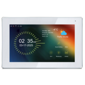 IP Video Intercom System Indoor Monitor 10 Touchscreen Wi-Fi enabled Video Intercom Network Indoor Station