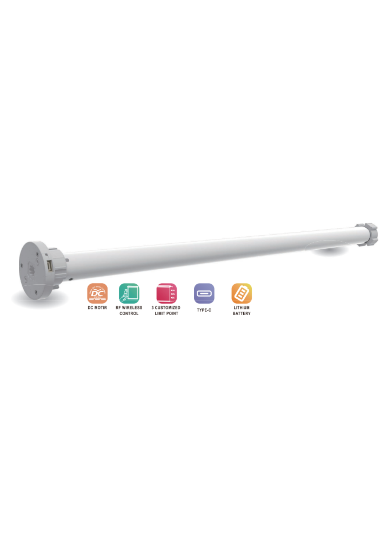TL26  ULTRA-QUIET, BATTERY POWERED ROLLER BLIND MOTOR (2NM)